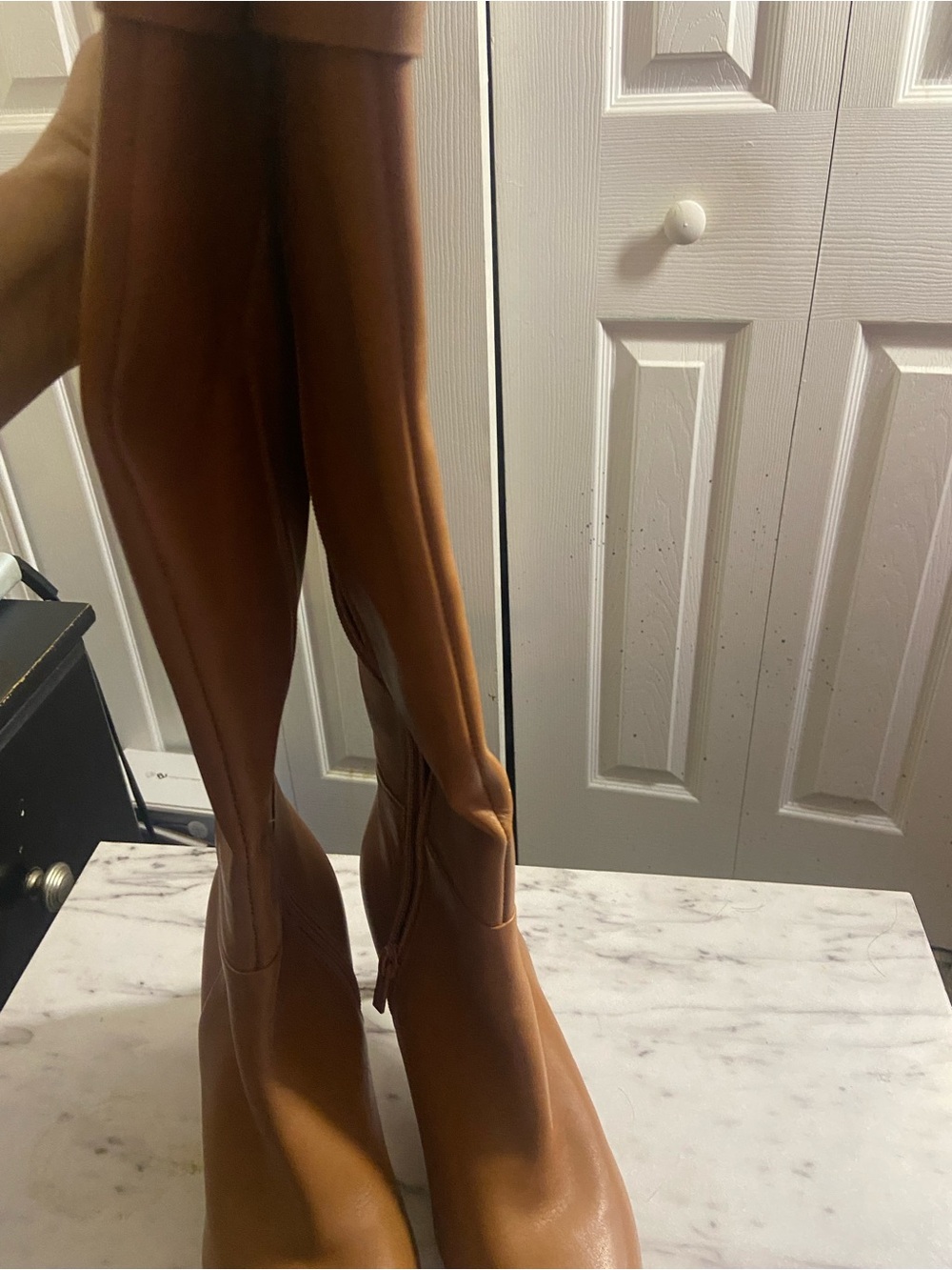Women’s Tall Leather Boots - Tan